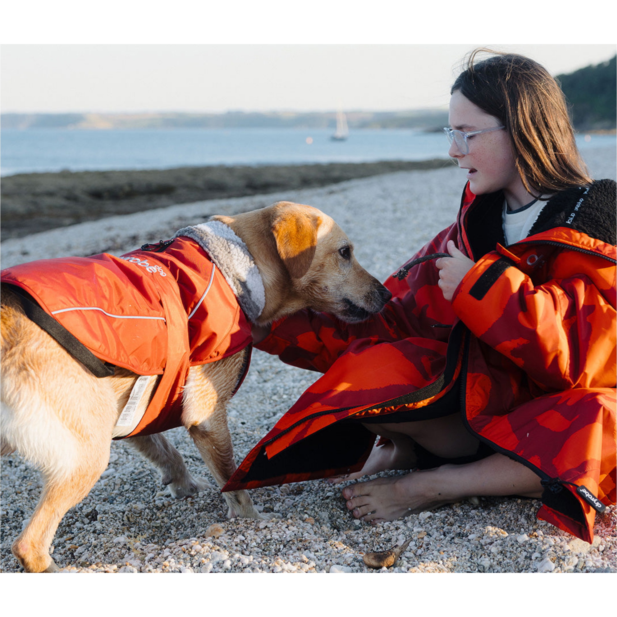 2026 Dryrobe Dog Coat V3DRDC - Burnt Orange